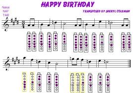 Flute b flat concert scale made easy with. Happy Birthday Sheet Music Flute Native American Flute Music Native American Flute Native American Music