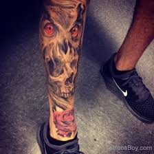 Rose And Skull Tattoo On Leg Tattoo Designs Tattoo Pictures Leg Tattoo Men Best Leg Tattoos Tattoos For Guys
