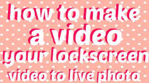 I would choose slideshow for my screensaver and choose a folder with the video in it, and it would loop without issue. How To Make A Video Your Lockscreen Updated Youtube