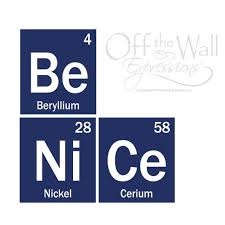 Be Nice Vinyl Decal Periodic Table Of Elements Decal Teacher Decal Classroom Decor In 2020 Chemistry Classroom Science Classroom Science Classroom Decorations