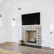 Black And White Mosaic Tile Fireplace Black And White Mosaic Fireplace Tiles Fireplace Tile Mosaic Fireplace Brick Fireplace Makeover
