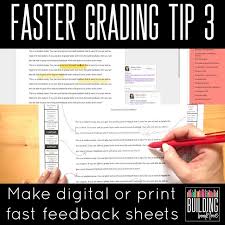 5 Essay Grading Tips For Grading Essays Faster And More Efficiently Save Time Grading Essays Online Or In Print Building Book Love Grading Essays Essay Online Education