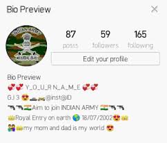 As simple as it may seem, an instagram bio plays a critical role in establishing your. Best Indian Army Instagram Bio Ideas 2021latest Instagram Bio For Army Lover