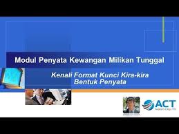 Beberapa urusniaga telah berlaku pada bulan pertama seperti berikut: Modul Penyata Kewangan Milikan Tunggal Spm 04 Format Kunci Kira Kira Bentuk Penyata Youtube