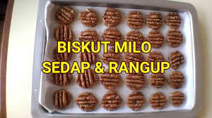 Resepi kek batik original milo biskut marie kue batik biskuit marie loyang ukuran 24x10x7cm 250g mentega 120g susu bubuk milo 2sdm bubuk cokelat 1sdt pasta. Biskut Milo Sedap Dan Rangup Youtube