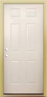 Larson® has been creating home solutions across america for over 65 years. Mastercraft 36 W X 80 H Primed Steel 6 Panel Ada Approved Exterior Door System At Menards
