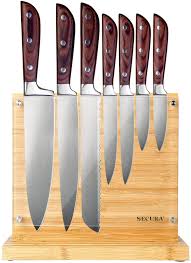 Big savings on kitchen & dining products. Amazon Com Secura Magnetic Knife Block Double Side Knives Holder Bamboo Knife Stand For Kitchen Cutlery Display Rack And Organizer With Acrylic Shield Double Side Storage Strongly Magnetic 10 Inch Everything Else