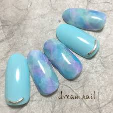 夏色ガールのタイダイネイル 絶妙なふんわり感がたまらなく可愛い 2018 ネイル ネイルデザイン キュート ネイル