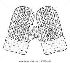 Today, i recommend free printable mitten template for you, this post is similar with 100 day coloring sheet. Coloring Page For Adults Hand Drawn Warm Knitted Mittens Vector Element Coloring Pages Coloring Pages Inspirational Belle Coloring Pages