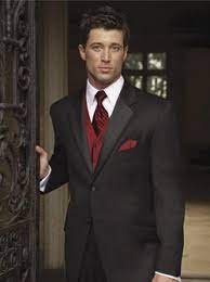 Groomsmen Gifts Black Suit Red Vest For Groomsmen 2066766 Wedding Suits Men Wedding Suits Groom Wedding Attire