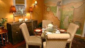 For a tuscan room, it is important that the tableware is round and rectangular. Dining Room Styles Hgtv