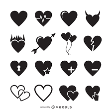 Da wird sich mama sicher freuen! Herz Lange Schatten Logo Vorlage Vektor Download