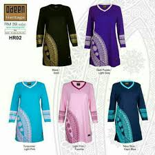 Hr02 T Shirt Muslimah Odeen Heritage Shopee Malaysia