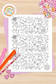 Click on the thumbnail of the valentine coloring page you'd like to print. Free Printable Valentine Doodle Coloring Page For Kids
