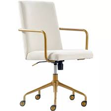 giselle gold desk chair adore decor home office chairs upholstered desk chair gold desk chair