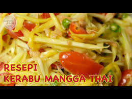 This is a mouth watering thai dish that malaysian love so much. Kerabu Mangga Ikan Bilis Simple Litetube