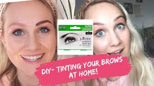 How To Tint Your Eyebrows At Home Simple Tutorial Using Julienne Youtube