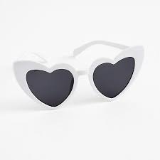 Download White Retro Heart Sunglasses Paper Source