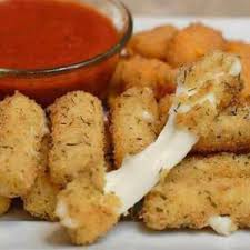 Baked Homemade Mozzarella Sticks Recipe Recipes Food Yummy Food