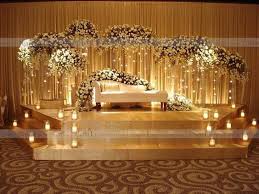 White Gold Themed Decor Ideas To Illuminate Your D Day Wedding Stage Design Wedding Backdrop Decorations Wedding Design Decoration