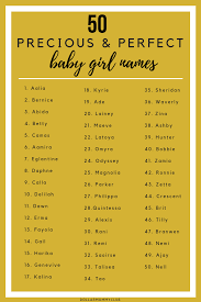Top 50 Unique Baby Girl Names You Might Have Missed Dollar Mommy Club Baby Girl Names Baby Girl Names Unique Baby Names