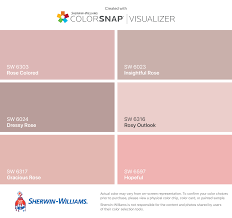 I Found These Colors With Colorsnap Visualizer For Iphone By Sherwin Williams Rose Colo Pink Paint Colors Sherwin Williams Rose Paint Color Pink Paint Colors