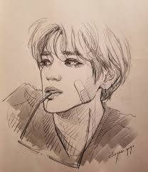 Please treat each square as one picture. 26 Pencil Sketches Of Faces