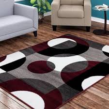 Priebe Entertainment Center For Tvs Up To 75 Burgundy Living Room Area Rugs Room Rugs
