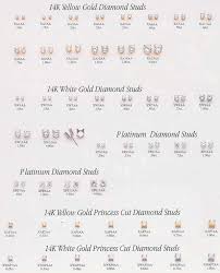 diamond earrings diamond stud earrings size guide