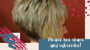 How To Short Stacked Haircut And Bob Haircut With Bangs By Radona Youtube