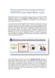 However, if you do have to ask. Ptptn Online Semakan