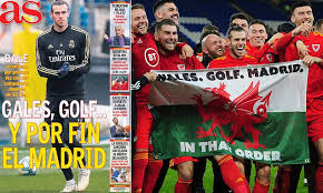 Bale has been accused of caring more about golf than playing for real madrid. Wales Golf And Finally Madrid Spanish Papers Mark Bale S Return Daily Mail Online