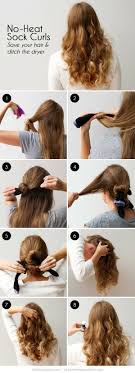 Clothespins, baby wipes, and even toilet paper are the stars here. No Heat Sock Curls Save Your Hair And Ditch The Dryer Hair Styles Curl Hair Without Heat Hair Without Heat