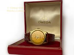Omega Seamaster Cal 505 18ct 1958 Tropical Dial Vintage Gold Watches