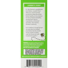 Zarbees Naturals Childrens Cough Syrup Mucus With Dark