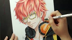 Mystic messenger game messenger games mystic messenger characters luciel choi saeran fanart k idol illustrations anime couples. Speed Drawing 707 Mystic Messenger Youtube