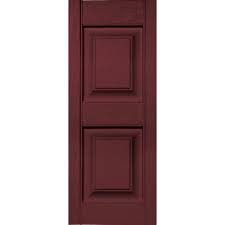 Check spelling or type a new query. Builders Edge 12 In X 31 In Raised Panel Vinyl Exterior Shutters Pair In Wineberry 030120031078 The Home Depot