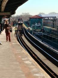City Bound Via Brooklyn J Train Arriving At Forest Parkway 85th St Woodhaven Nyc Subway New York City York City