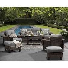 Member S Mark Agio Manchester 6 Piece Patio Deep Seating Set With Sunbrella Fabric Sam S Club Outdoor Patio Decor Patio Sofa Set Patio Furniture Cushions