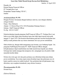 Yang terhormat seluruh para hadirin sekalian di tempat ini. 16 Contoh Surat Izin Tidak Masuk Kerja 100 Pasti Di Izini Oleh Pimpinanmu
