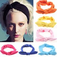 1 Pcs Women Elastic Rabbit Bow Style Hair Band Headband Top Knot Turban Head Bands Hairbands Head Designer Headbands Girls Hair Accessories Headbands For Women