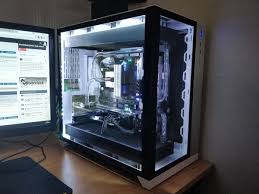 Black And White Lian Li Pc Build Just Another Pc 011 Dynamic Build Coming Through Video Game Rooms Computer Build Gaming Room Setup