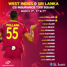 West indies vs sri lanka 1st t20i live score: Exciting Squads Named For Cg Insurance T20i Odi Series Against Sri Lanka Windies Cricket News
