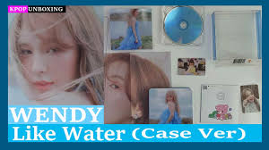 Unboxing Wendy [Like Water] (Case Ver) 웬디 1st mini album Red Velvet 레드벨벳  Kpop Unboxing 케이팝언박싱