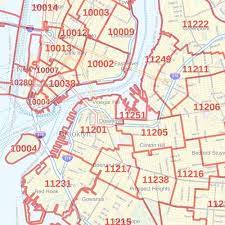 New York City Area Code Map New York City Zip Code Map New York