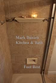 Shower Foot Rest Shave Legs Tile Shower Niche Diy Bathroom Remodel Bathroom Remodel Designs