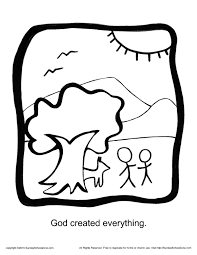 694 x 902 file type: God Created Everything Story Icon Coloring Page Children S Bible Activities Sunday School Activities For Kids