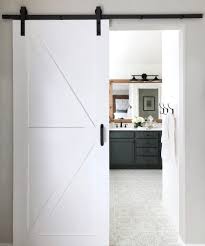 This is one feature every country home needs. A Surprisingly Simple Diy Bathroom Barn Door Domestic Blonde