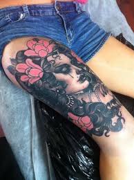 Pin By Brittanie Elston On Tattoos Human Art Tattoos For Women Leg Tattoos Thigh Tattoo