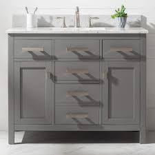 Maybe you would like to learn more about one of these? Up To 60 Discount Luca Kitchen Bath Lc42pgw Tuscan 42 Single Bathroom Vanity Set In French Gray With Carrara Marble Countertop And Porcelain Sink Fashion Brands 51 79 51 52